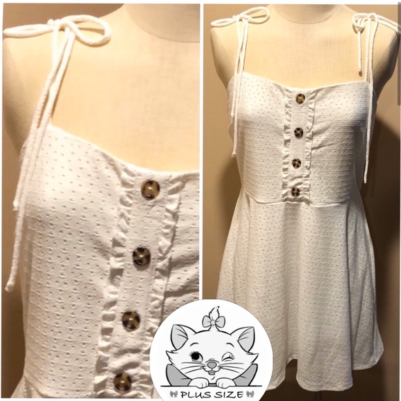 Speechless Dresses & Skirts - 3/$20 White Eyelet Dress NWT